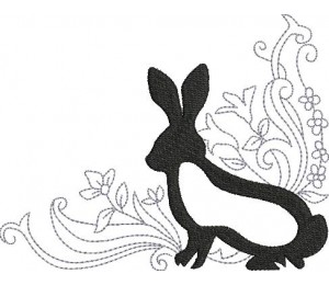 Stickdatei - Bunnies in the garden 7